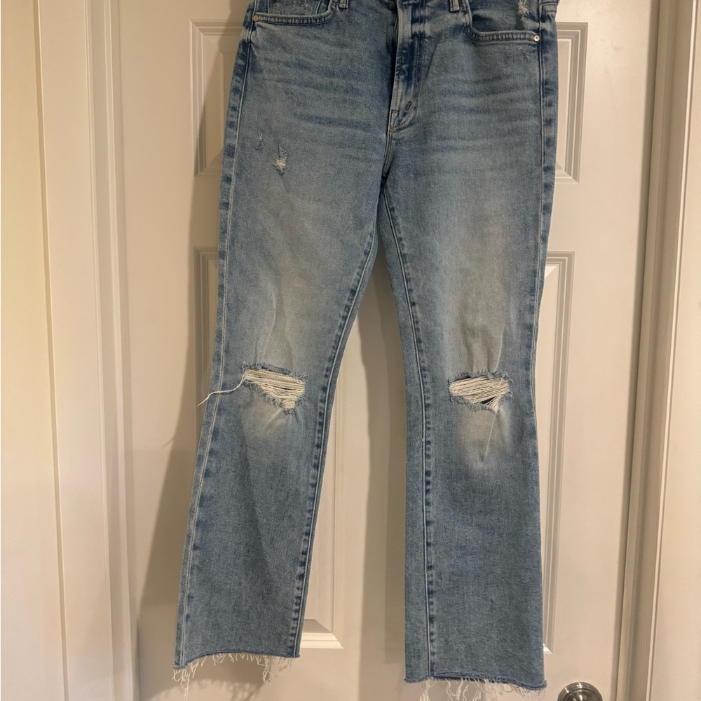 MOTHER Light Blue Straight Leg Jeans